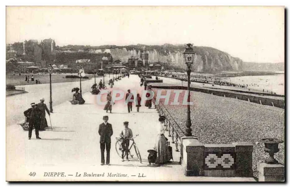Dieppe — O Boulevard Marítimo — LL. n°40 - Frente