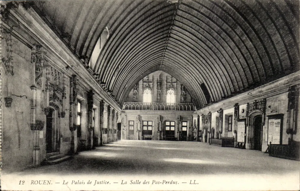 Rouen — Das Palast der Justiz — Der Saal der Verlorenen Schritte — LL. - Vorderseite