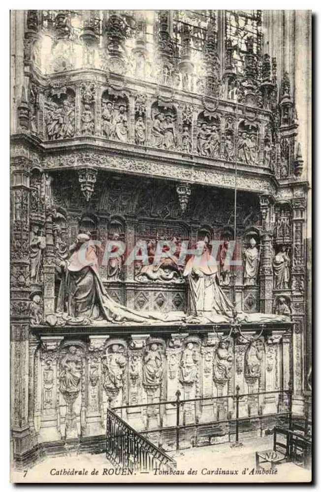Kathedrale von ROUEN — Grab der Kardinäle von Amboise — ND - Vorderseite