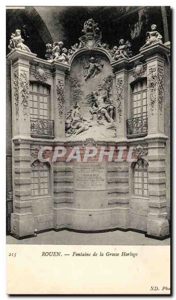 Rouen — Fontaine de la Grosse Horloge — ND. Photo - Vorderseite