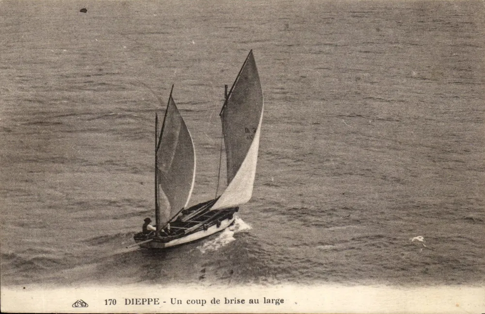 Dieppe — Um vento forte ao largo — editor desconhecido, n° 170 - Frente