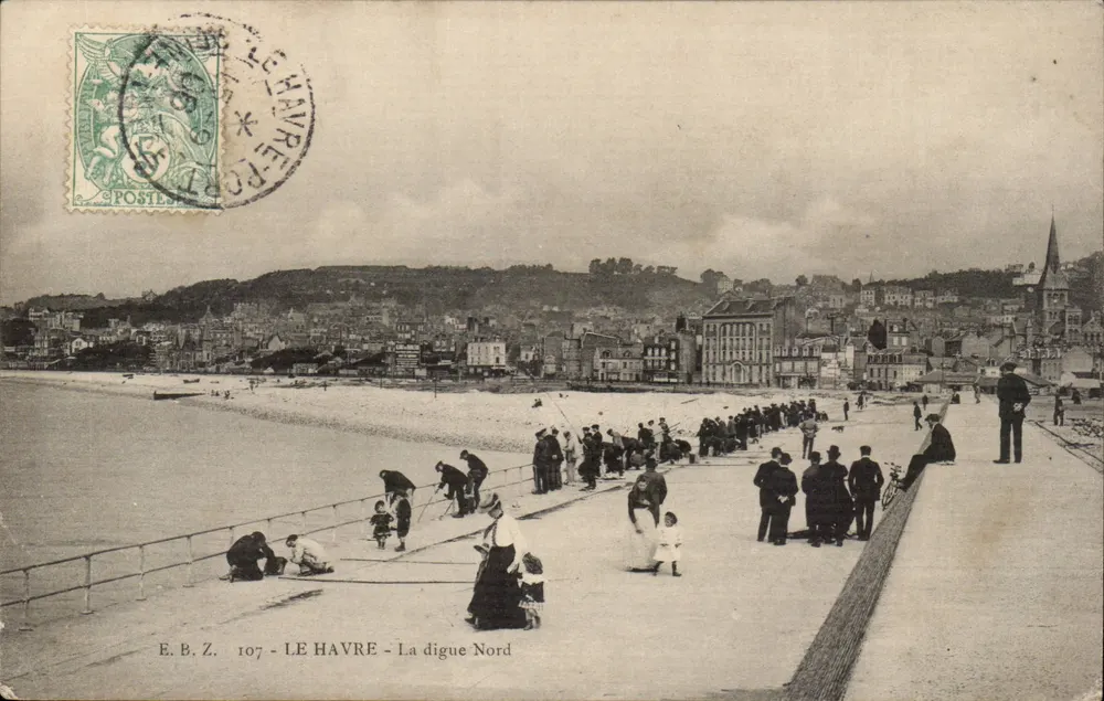 Le Havre — A dique Norte — E.B.Z. n°107 - Frente