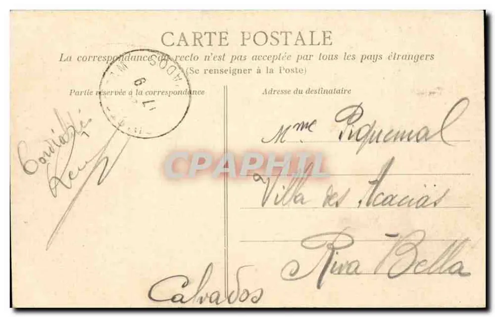 LE HAVRE — Sobre o rochedo diante do Frascati — Editor não identificado - Verso