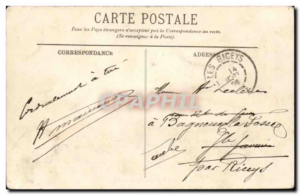 Le Havre — Der Öffentliche Garten und die Rue de Paris — LL. — n°76 - Rückseite