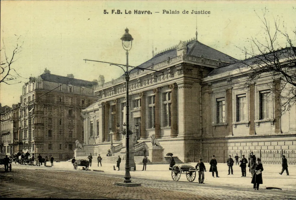 Le Havre — Palácio de Justiça — F.B. editor, n°5 - Frente
