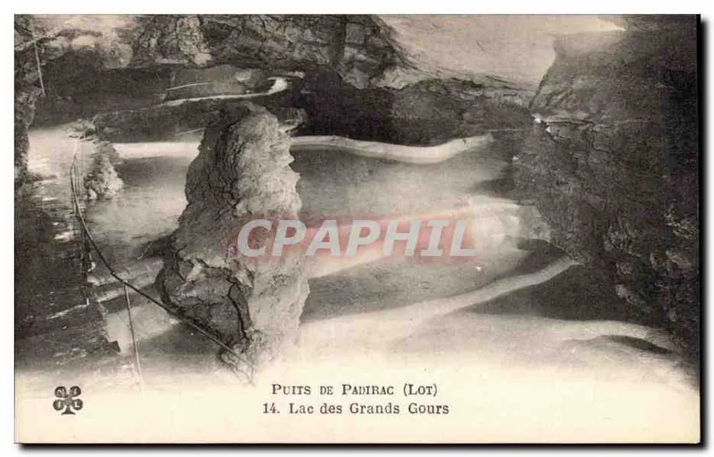 Poço de Padirac (Lot) — Lago dos Grandes Gours — n°14 - Frente
