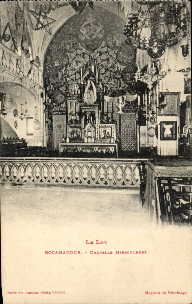 Rocamadour - Capela Milagrosa — Fototipia Labouche Frères, Toulouse - Frente