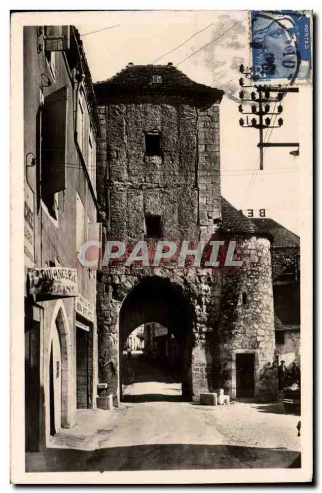 Porta Salmon — Rocamadour (Lot) — Edições La Douce France - Frente