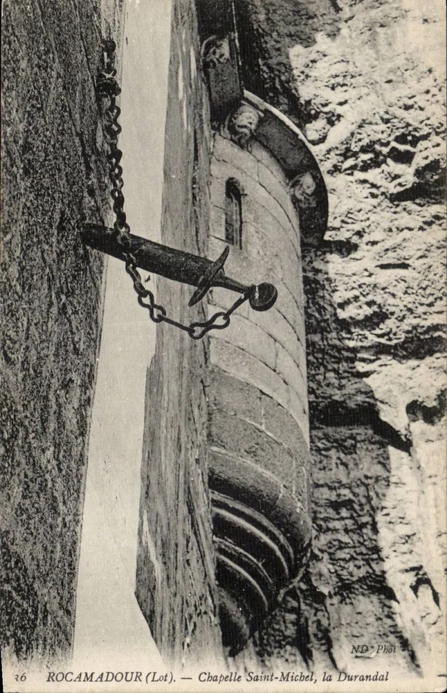 Rocamadour (Lot) — Capela de São Miguel, a Durandal — ND Phot - Frente