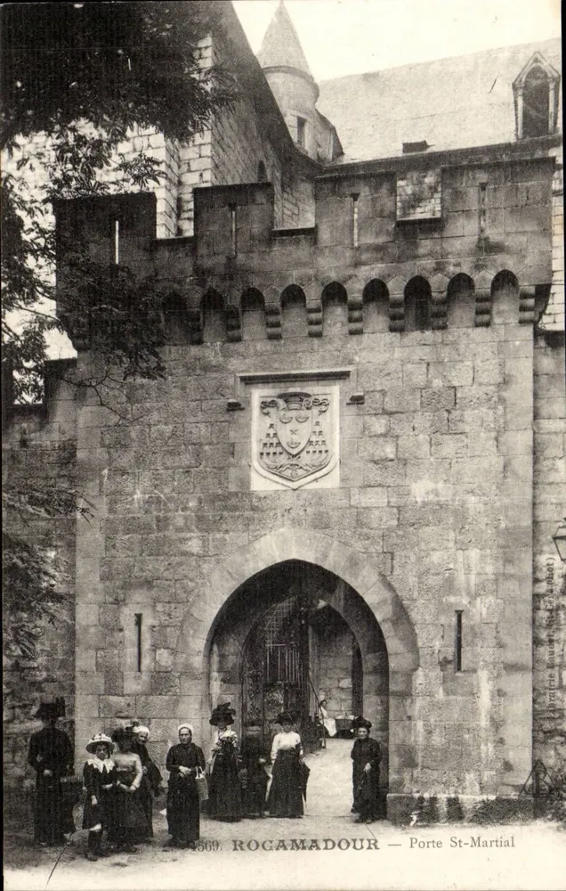 Rocamadour — Porta St-Martial — editor C. Cadabaud, n° 569 - Frente
