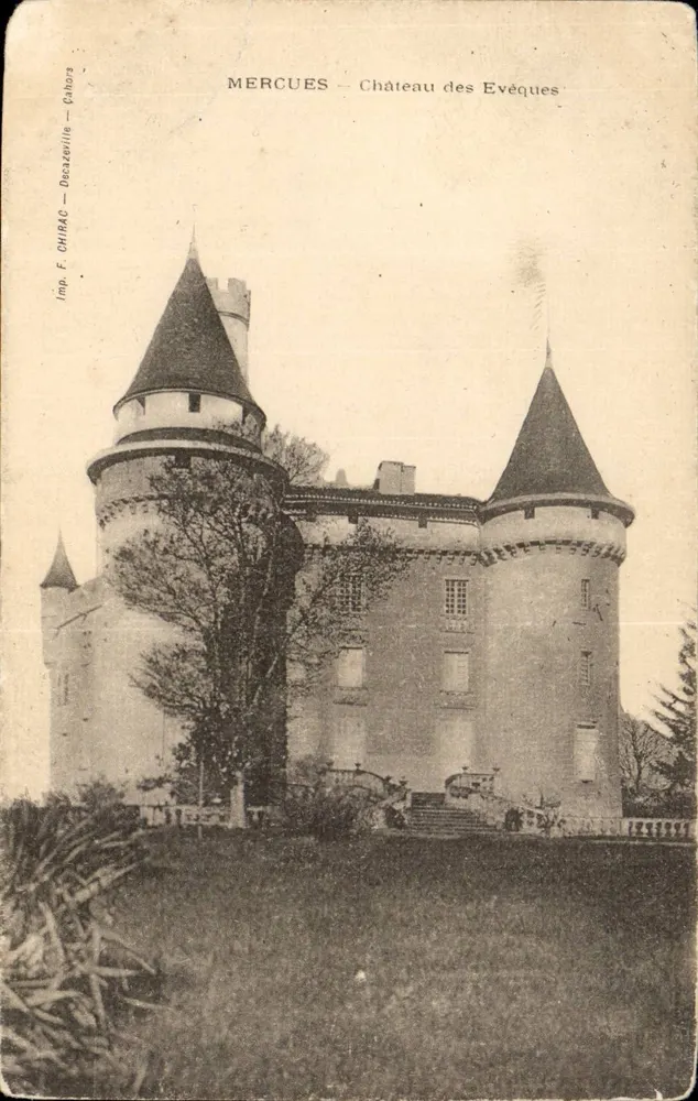 Mercues — Castelo dos Bispos — Imp. F. Chirac — Desazeville — Cahors - Frente