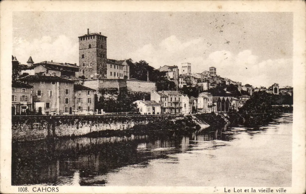 Cahors — Der Lot und das alte Stadttor — Unbekannter Verlag, Seriennummer 1008 - Vorderseite