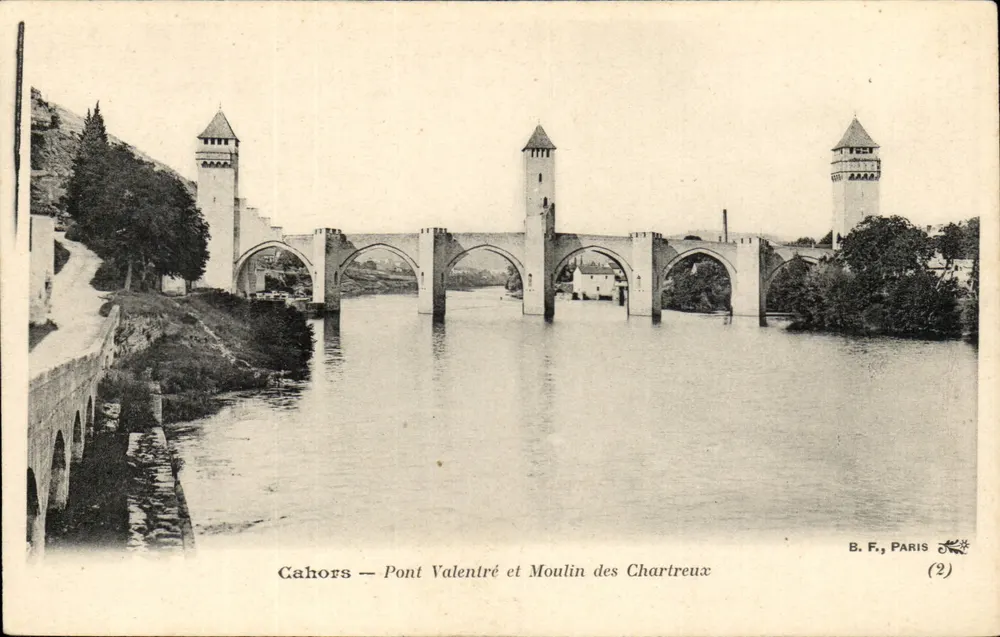Cahors — Pont Valentré und Moulin des Chartreux — B. F., PARIS (2) - Vorderseite