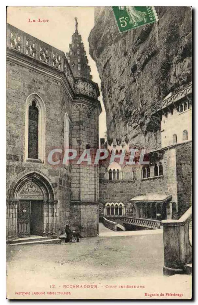 Rocamadour — Cour interior — Fototipia Labouche Frères Toulouse - Frente