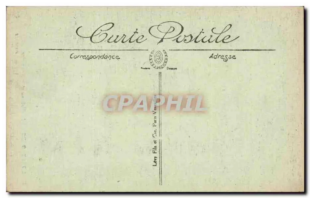 Rocamadour — O Castelo e o Mosteiro vistos das Falésias — Lévy Fils & Cie, Paris - Verso