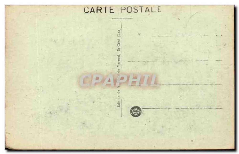 O Fundo do Gouffre — Padirac — Edição da Sociedade Virtual, St-Céré (Lot) - Verso