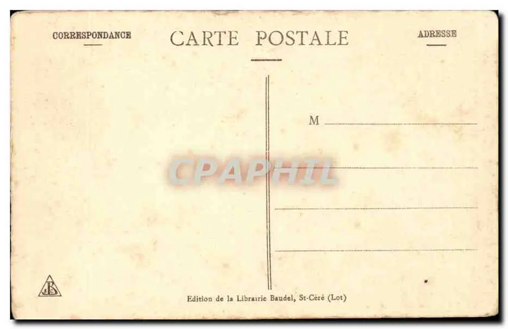 Padirac (Lot) — Die Tränen des Regenbeckens — Cliché E.-A. Martel - Rückseite
