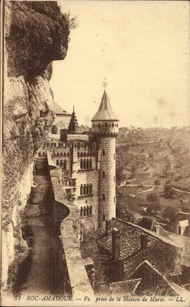 Rocamadour — Ansicht vom Haus Marias — Verleger LL - Vorderseite