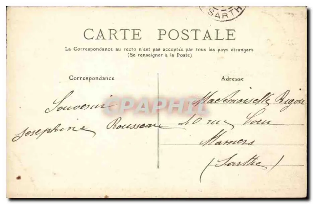 Carenac, Innenansicht der Kirche, das Heilige Grab — Phototypie Bessot et Guionie, Brive — Lot 2 - Rückseite