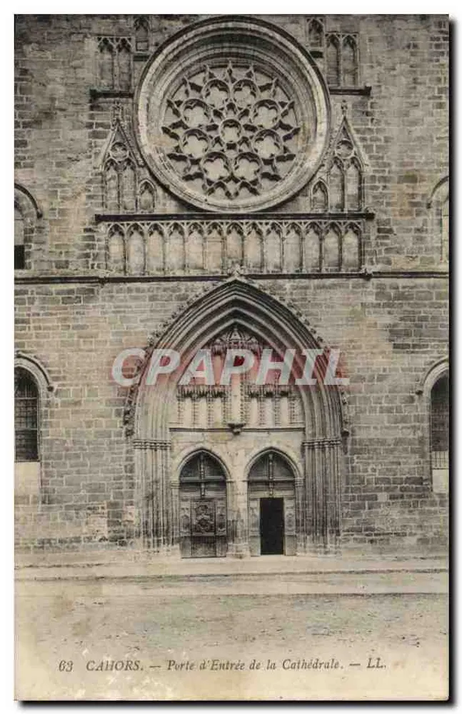 Cahors — Porta de Entrada da Catedral — LL. — n°63 - Frente