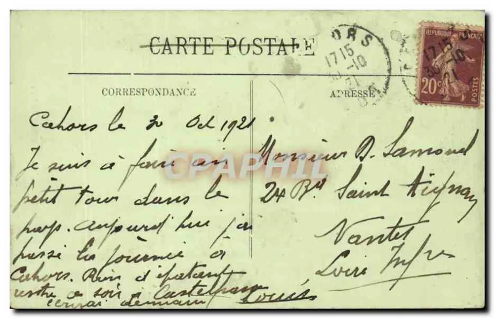 Cahors — Porta de Entrada da Catedral — LL. — n°63 - Verso