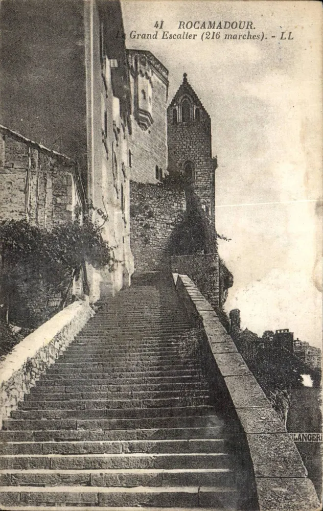 Rocamadour — A Grande Escada (216 degraus) — Langer - Frente