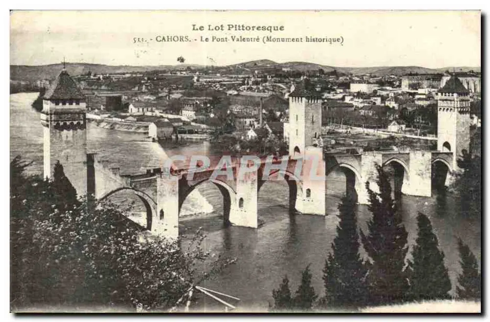 Cahors - O Ponte Valentré (Monumento Histórico) — editor não identificado, número de série não visível - Frente