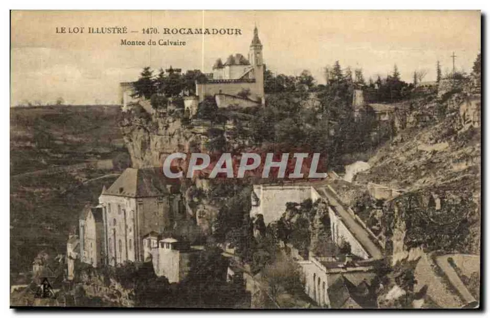 Rocamadour — Subida do Calvário — LE LOT ILLUSTRÉ — 1470 - Frente