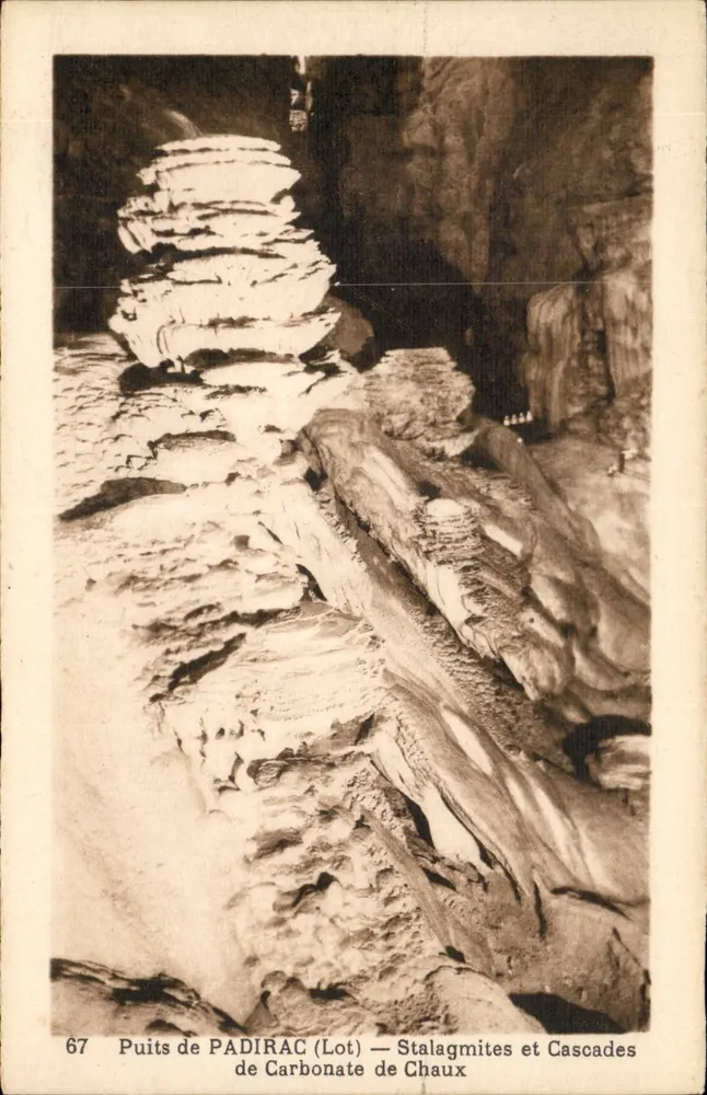 Brunnen von PADIRAC (Los) — Stalaktiten und Kalksteinfälle — n°67 - Vorderseite