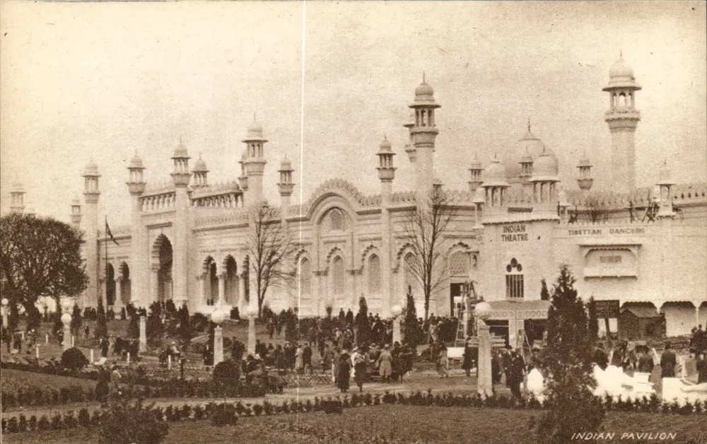 Indisches Pavillon — Indisches Theater und tibetische Tänze — Britische Kolonialausstellung 1924 - Vorderseite