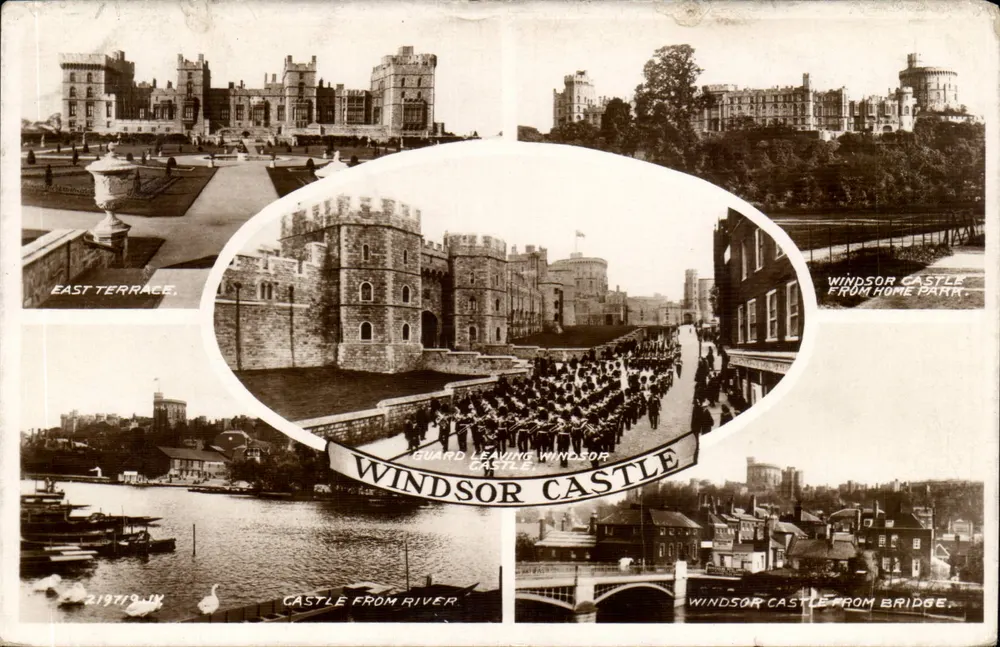 Castillo de Windsor — vista compuesta — Valentine's Post Card - Anverso