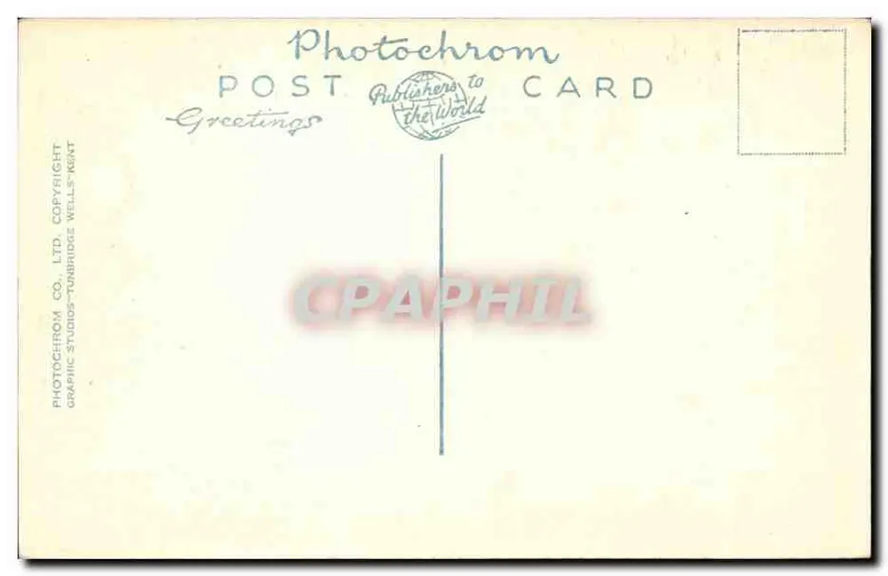 Cambridge, Queen's College & Bridge — Photochrom Ansichtskarte n°43815 - Rückseite