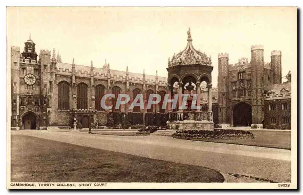 Cambridge, Trinity College, Great Court — Antike Ansichtskarte, n° 59029 - Vorderseite