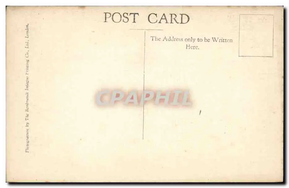 Hampton Court Palace — Centre Walk, East Front — H.M. Office of Works, série A.7 - Rückseite