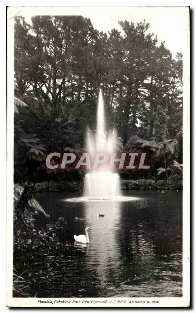 Brunnen, Pukekura Park — New Plymouth, N.Z. — A.B. Hurst & Son Photo. - Vorderseite