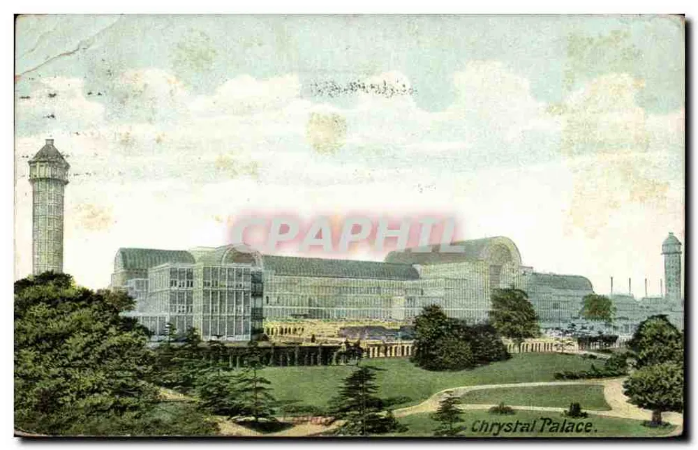 Crystal Palace — panoramische uitzicht — onbekende uitgever, serie-nummer 816 - Voorkant