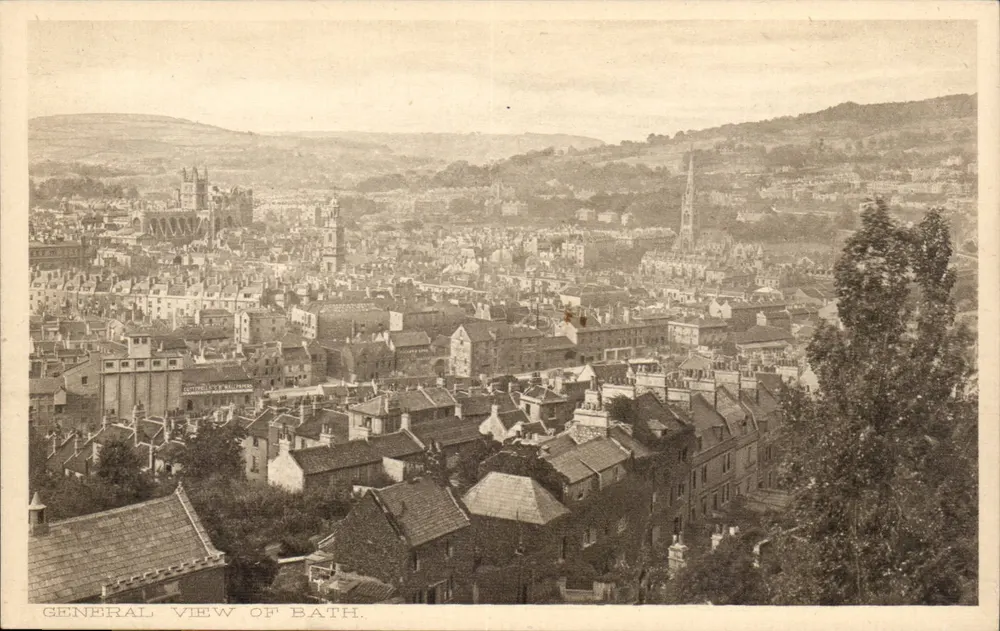 Allgemeiner Blick auf Bath — In England gedruckt — Nr. 7540 - Vorderseite