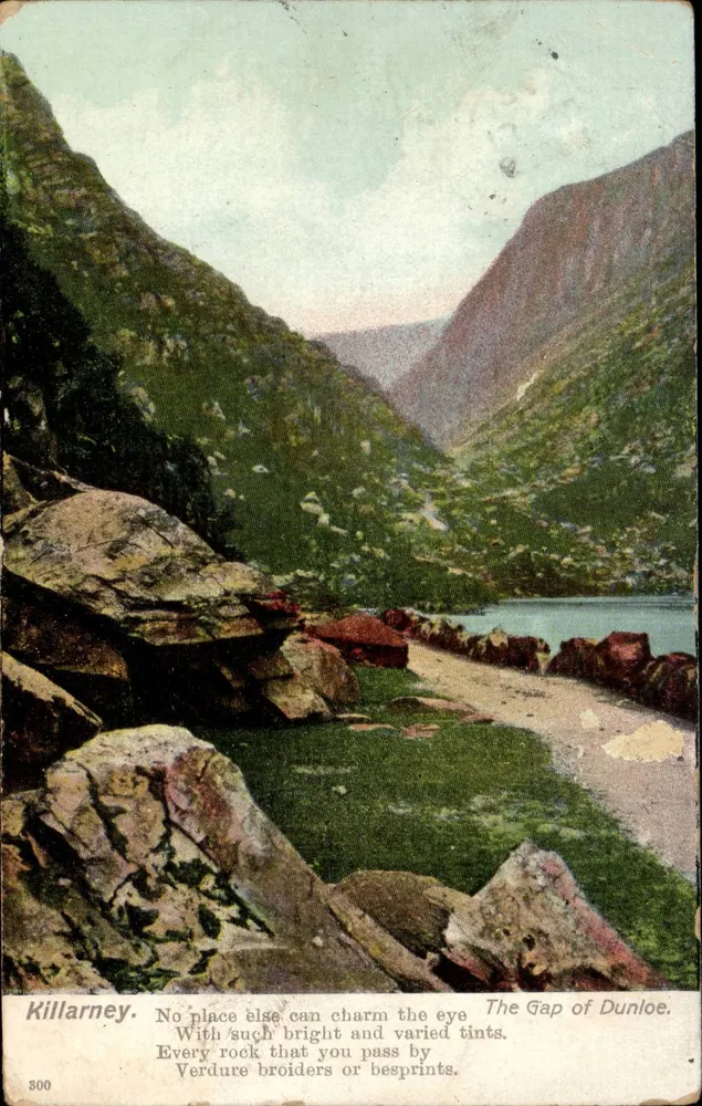 Killarney — Der Gap of Dunloe — unbekannter Verleger, Nr. 300 - Vorderseite