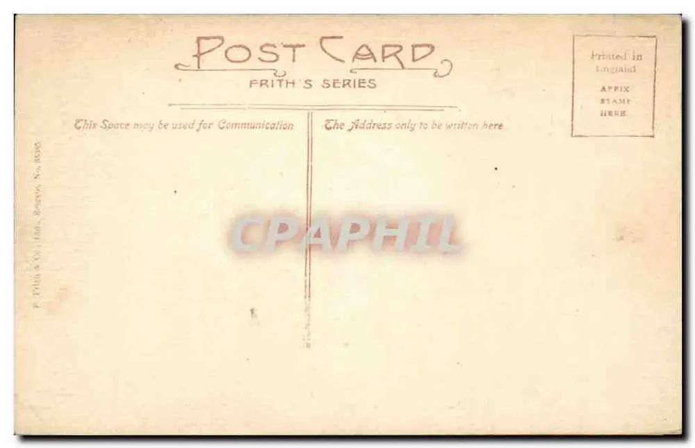Windsor Castle, Lower Ward & St George's Chapel — Frith's Series - Rückseite