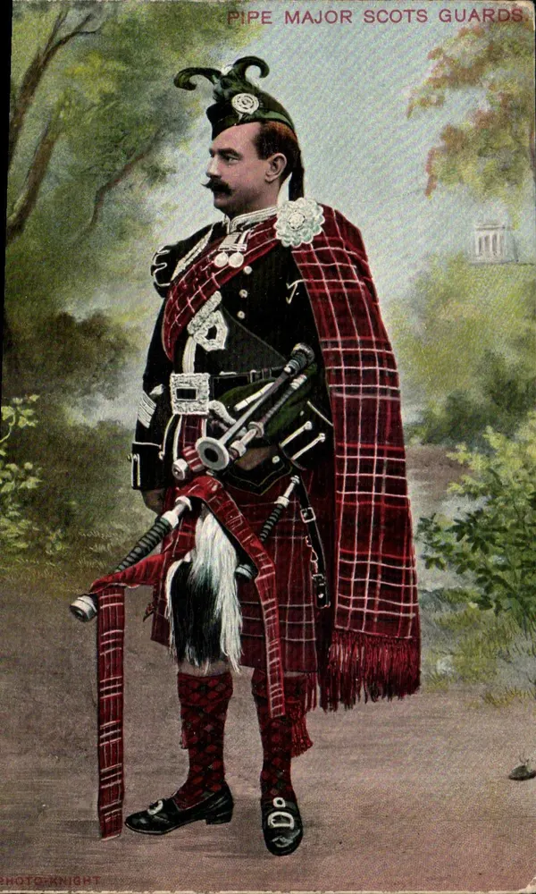 Pipe Major Scots Guards — Foto Ninni — Militärserie Nr. 84 - Vorderseite