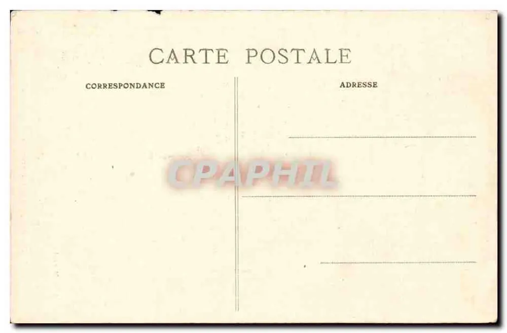 General French — Kommandant der englischen Armee — Cliché Manuel - Rückseite