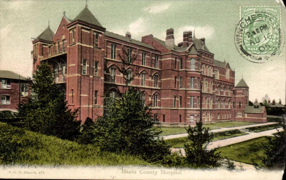 Hants County Hospital — Winchester, Hampshire — F.G.O. Stuart 471 - Vorderseite