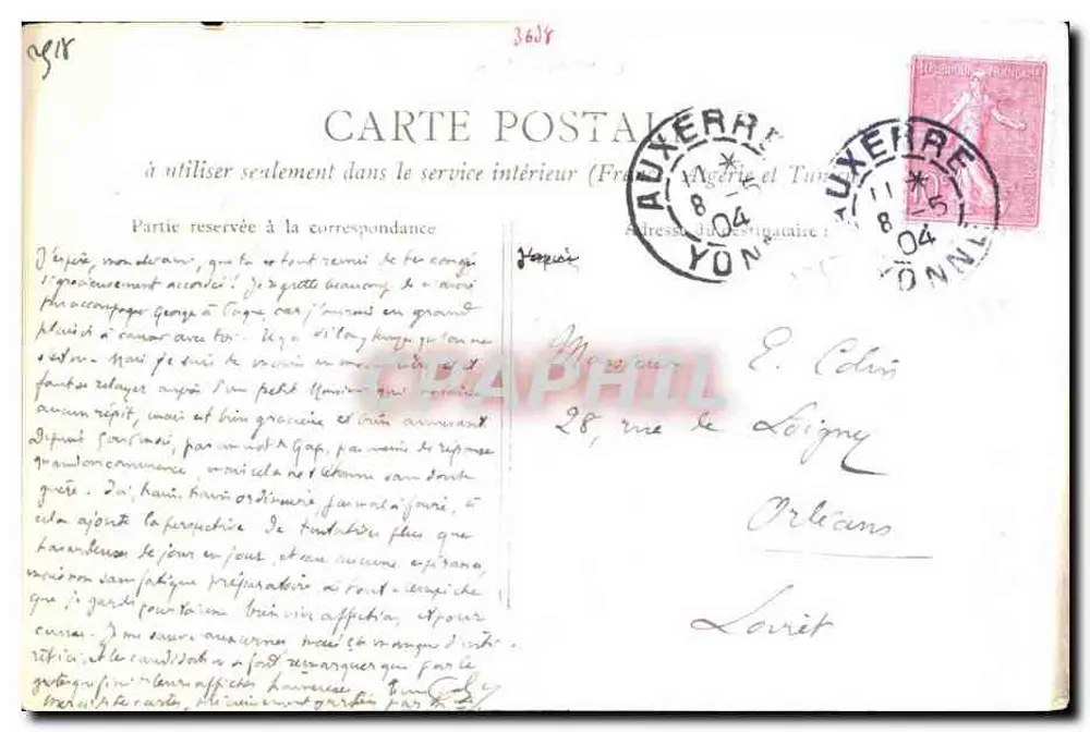 Auxerre - Alter Portal St-Pierre — Verlag RULLIS SPÉN - Rückseite