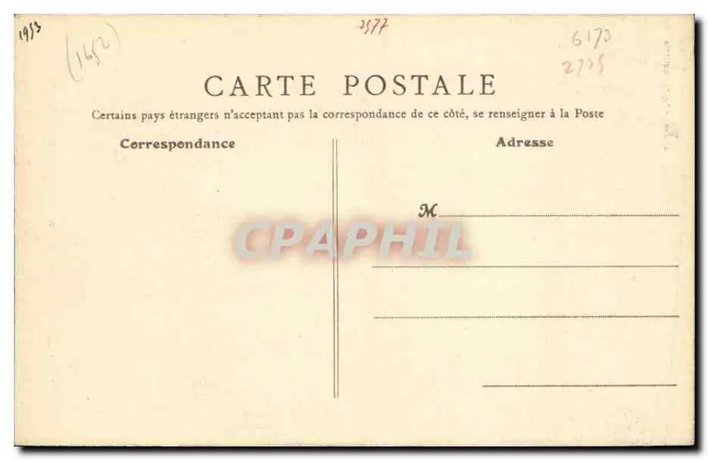 Joigny - Casa do século XVI, Praça São João — Edição H.V. - Joigny - Verso