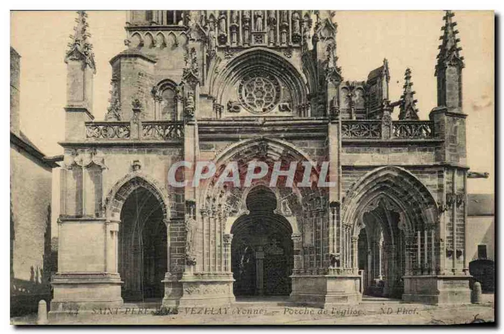 Saint-Père-sur-Vézelay (Yonne) — Kirchenportal — ND Phot. - Vorderseite