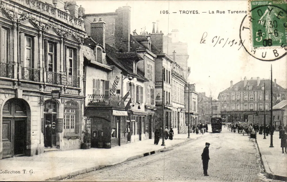 Troyes — La Rue Turenne — Collectie T. G. - Voorkant