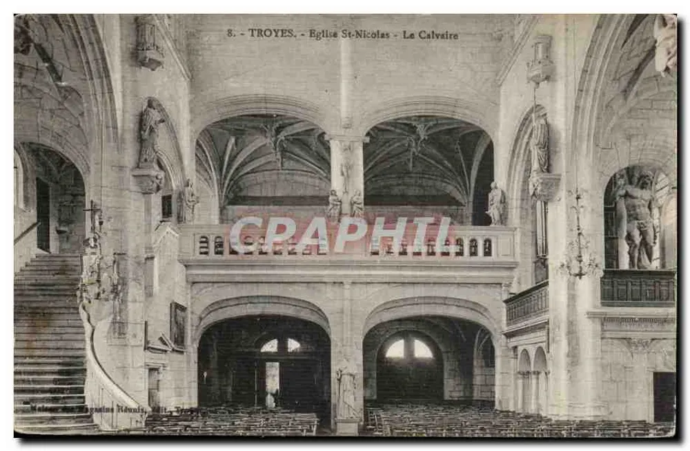 Troyes - Kirche Saint-Nicolas - Der Calvary - Vorderseite