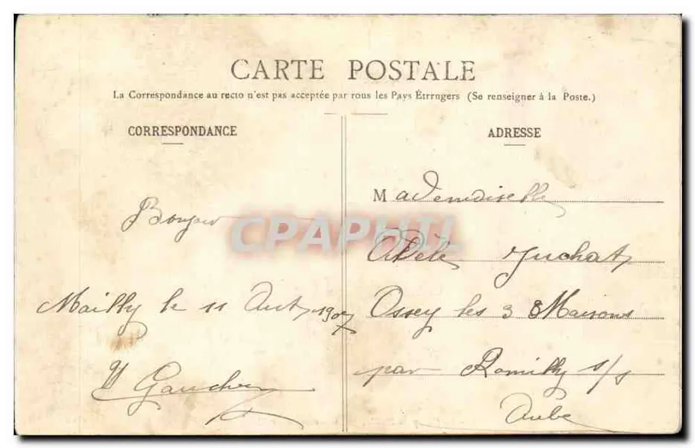 Camp de Mailly — Militärlager — Militärbuchhandlung Gukrém - Rückseite