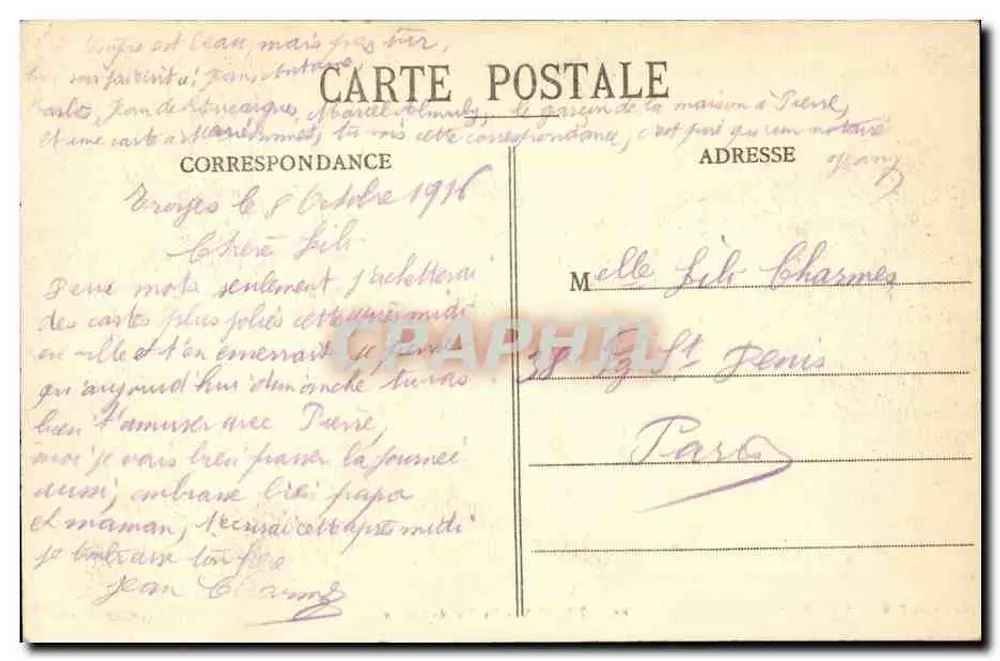 Troyes - A Valle Suíça — Coleção T.G., n°67 - Verso
