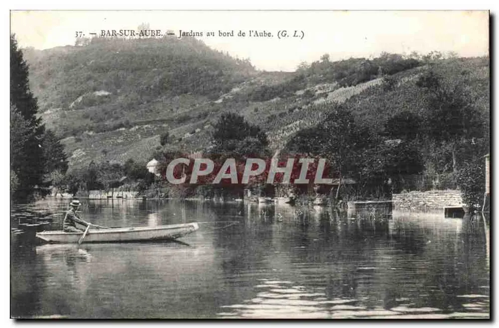 Bar-sur-Aube — Gärten am Ufer der Aube — (G. L.) - Vorderseite